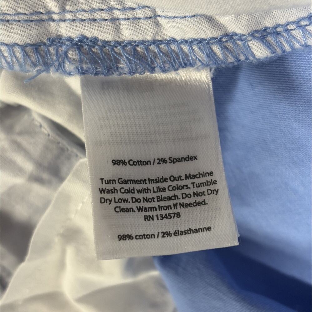 Women’s Size 16 Vineyard Vines Cotton/Spandex Shorty Shorts - Periwinkle Blue - Picture 5 of 6